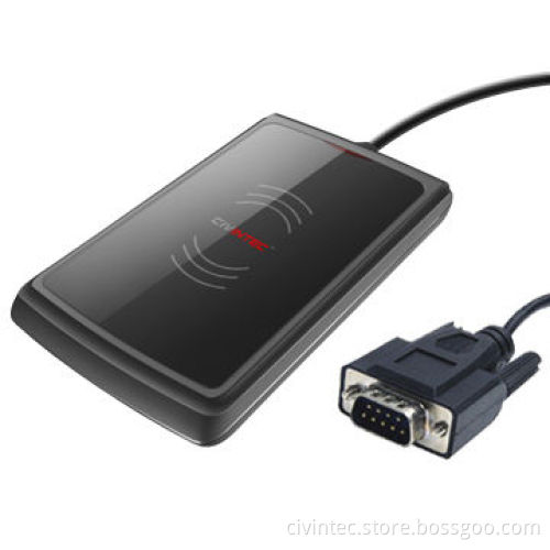 Smart RFID 13.56MHz Desktop RFID Card Reader with USB or RS232 from Original Manufacturer
